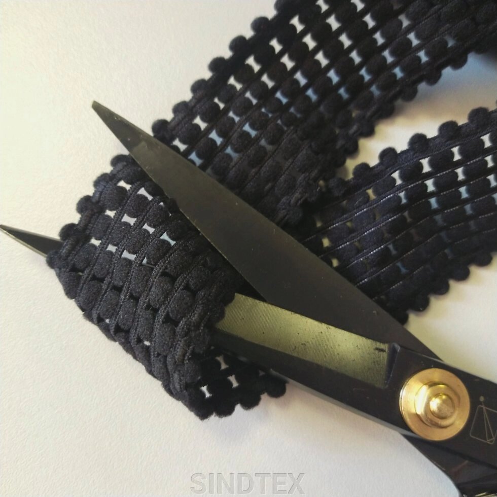 Гумка сіточка для нижньої білизни, 3,3 см - чорна від компанії SINDTEX - фото 1