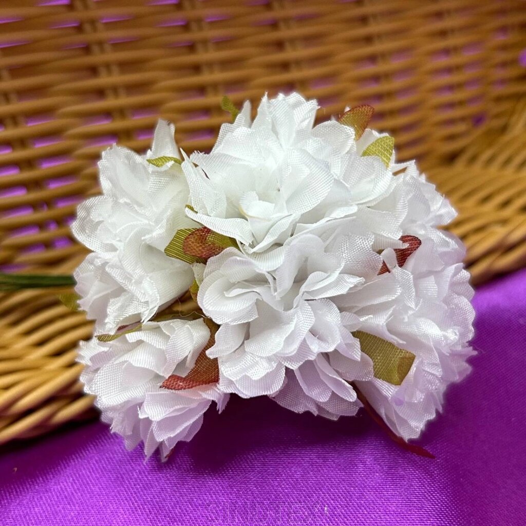 Хризантема, букет 6 квіток - білий від компанії SINDTEX - фото 1