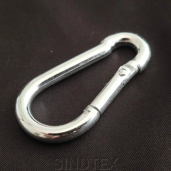 Карабін похідний сталевий 5 см - срібло від компанії SINDTEX - фото 1