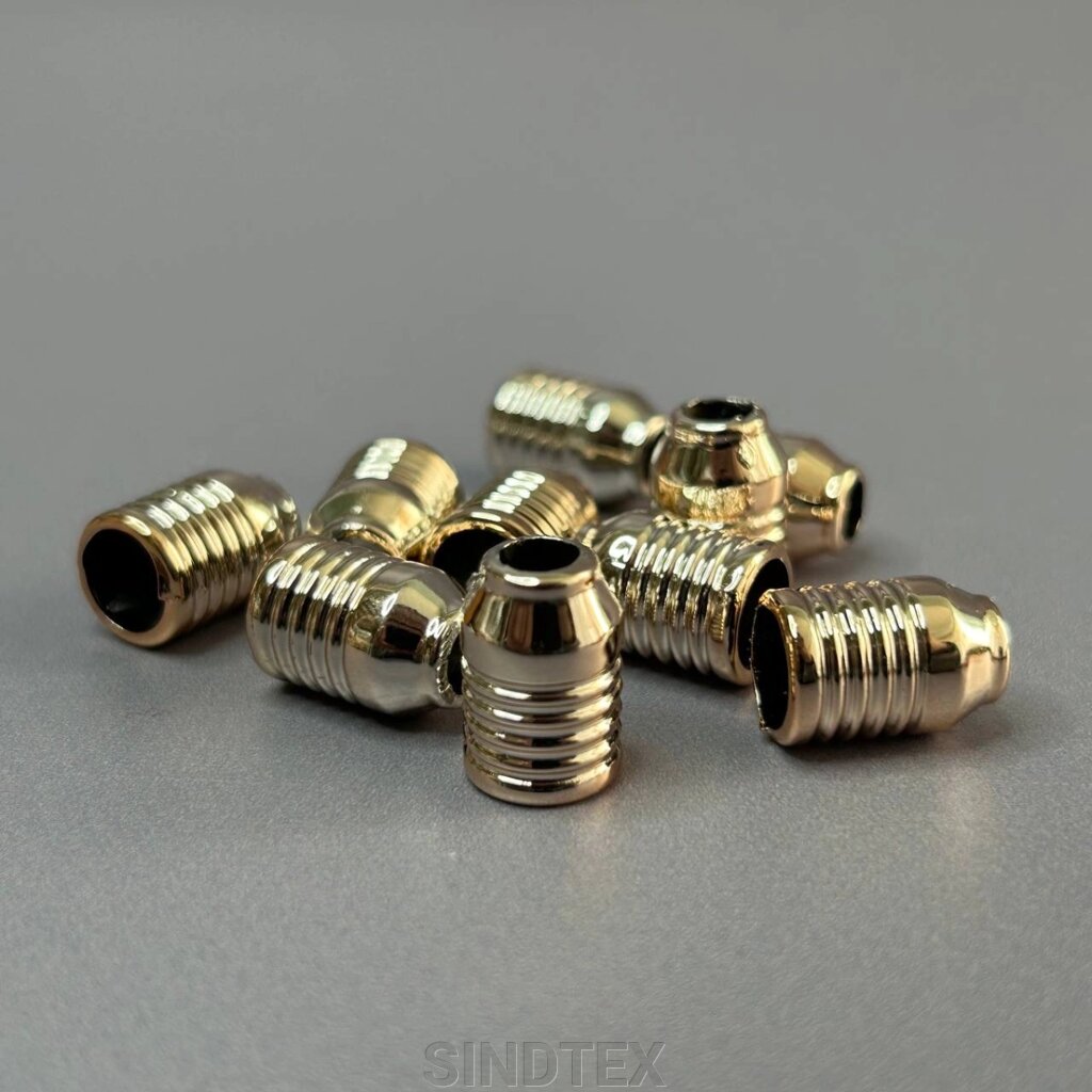Кінцевик для шнура пластиковий 15 мм - золото від компанії SINDTEX - фото 1