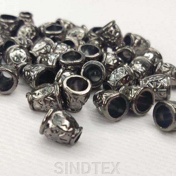 Кінцевик (наконечник) для 3-мм шнура, темного нікелю від компанії SINDTEX - фото 1