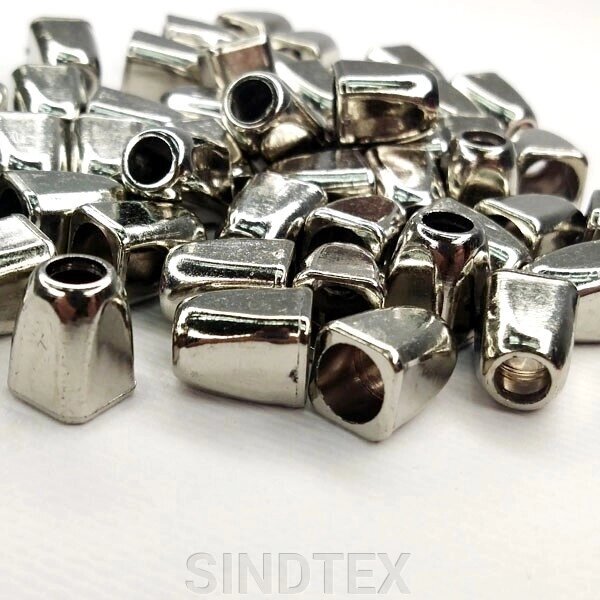 Кінцевик (наконечник) для 5-мм шнур, нікель від компанії SINDTEX - фото 1