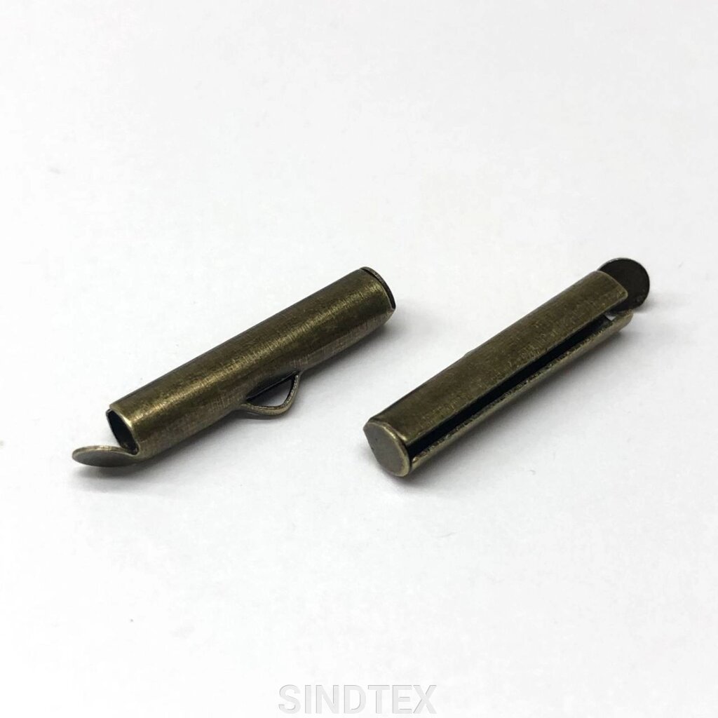 Кінцевик-трубочка слайдер для прикрас 20 мм - бронза від компанії SINDTEX - фото 1