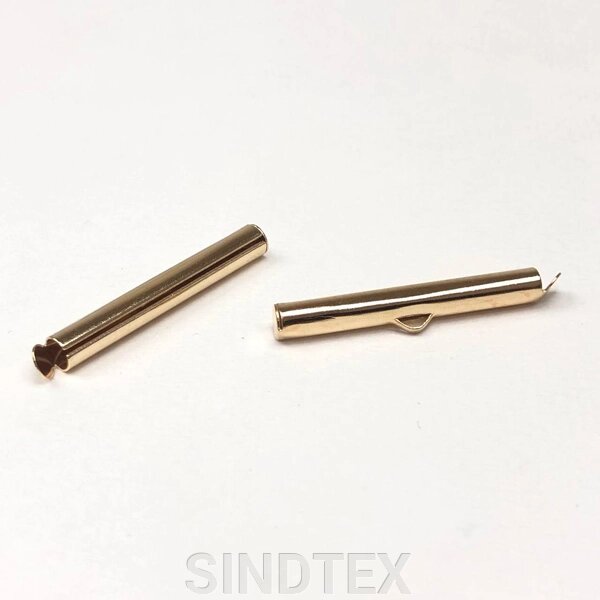 Кінцевик-трубочка слайдер для прикрас 30 мм - золото від компанії SINDTEX - фото 1