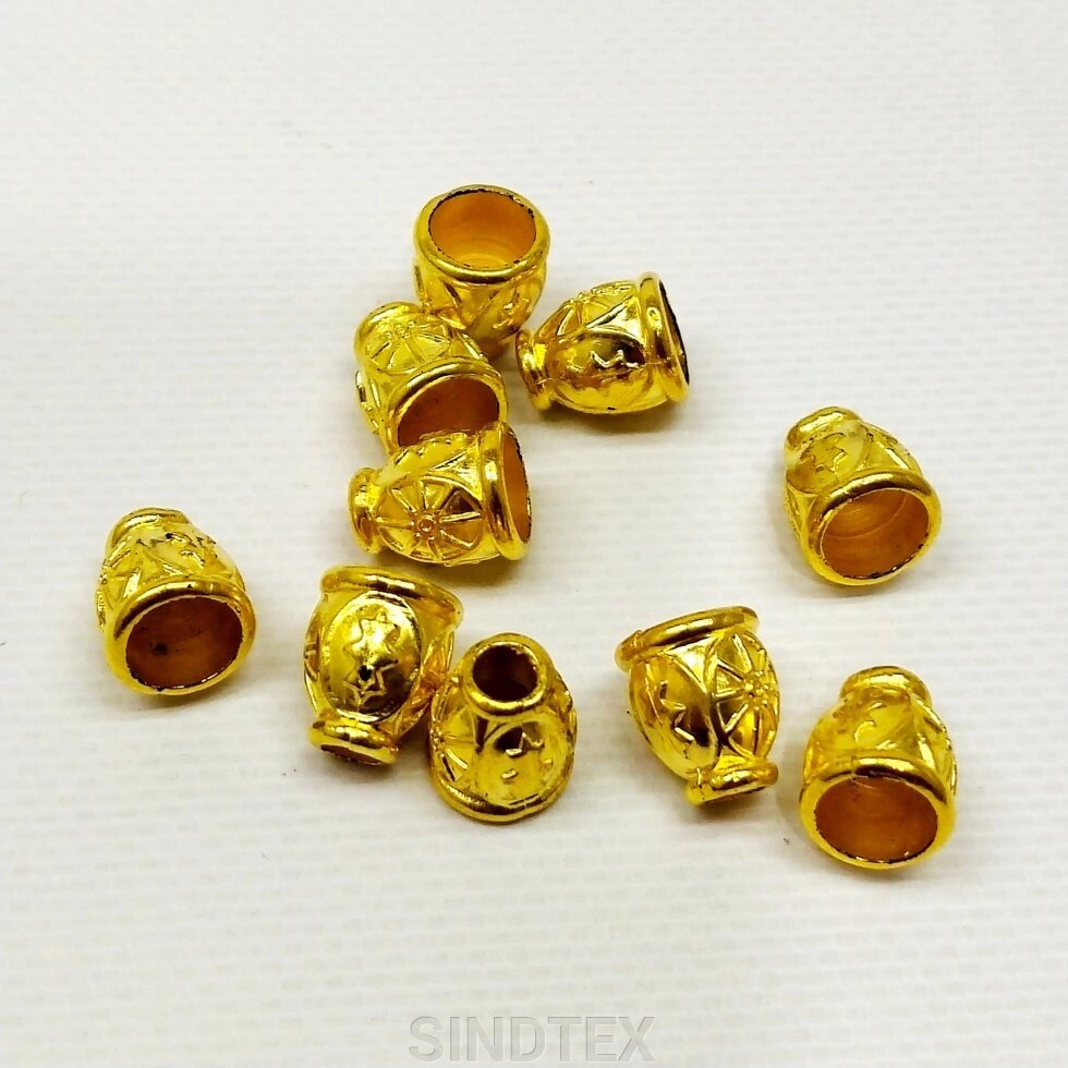 Кінцівка (наконечник) для шнура 5мм, золото від компанії SINDTEX - фото 1