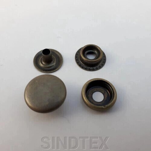 Кнопка # 61 15 мм Антик (50шт) (108808) від компанії SINDTEX - фото 1