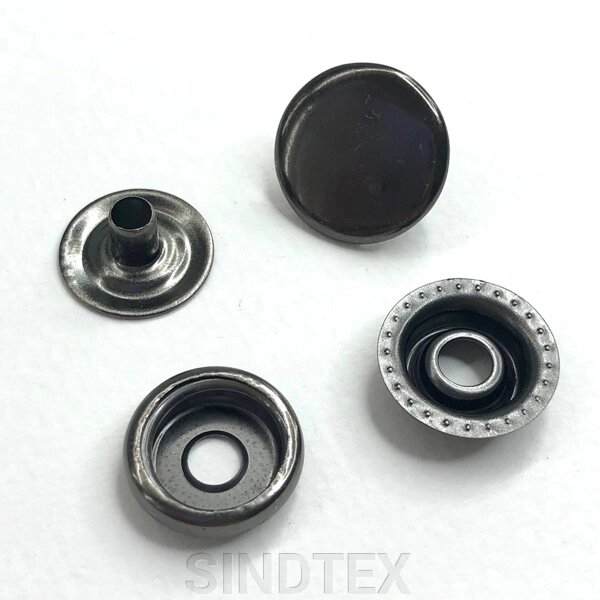 Кнопка # 61 15 мм Чорний нікель (50 шт.) (108808) від компанії SINDTEX - фото 1