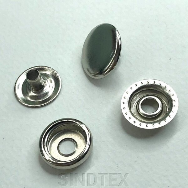 Кнопка # 61 15 мм нікель (50 шт.) (108808) від компанії SINDTEX - фото 1