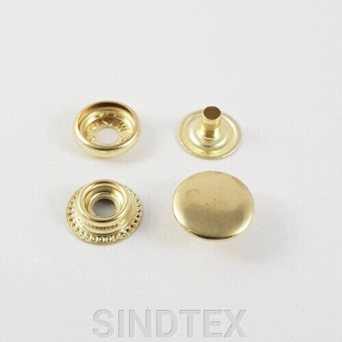 Кнопка # 61 Золото 15 мм (720шт) (108808) від компанії SINDTEX - фото 1
