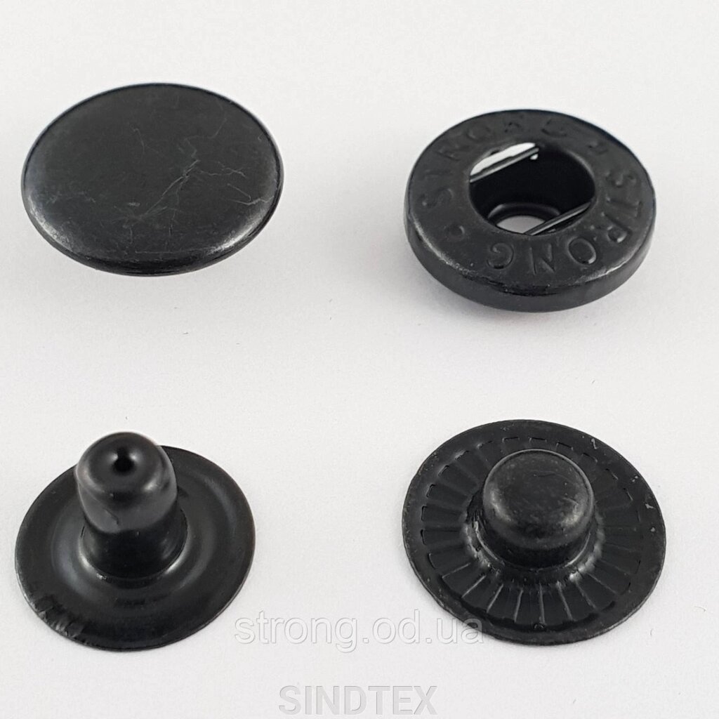 Кнопка Альфа 12,5мм Оксид Нержавіюча сталь #54 (50шт.) (102202) від компанії SINDTEX - фото 1