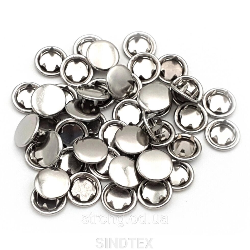 Кнопка BABY 10,5 мм нікель із закритим капелюхом (1440шт) (213334) від компанії SINDTEX - фото 1
