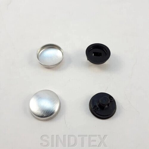 Кнопка для затягування на пластиковій нозі # 16 - 10 мм чорна від компанії SINDTEX - фото 1