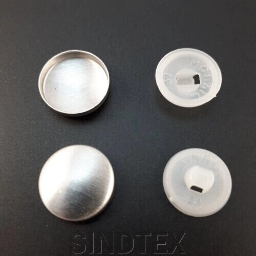 Кнопка для затягування на пластиковій нозі # 24 - 14,3 мм білий від компанії SINDTEX - фото 1