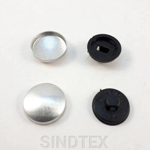 Кнопка для затягування на пластиковій нозі # 24 - 14,3 мм Чорна від компанії SINDTEX - фото 1