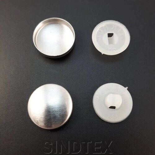 Кнопка для затягування на пластиковій нозі # 28 - 16,5 мм білий від компанії SINDTEX - фото 1
