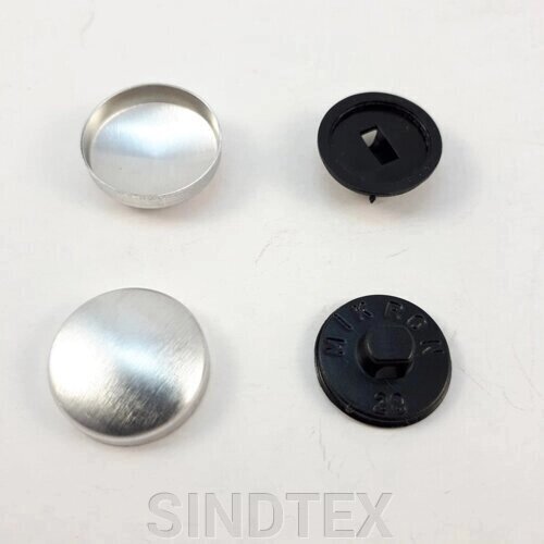 Кнопка для затягування на пластиковій нозі # 28 - 16,5 мм Чорна від компанії SINDTEX - фото 1