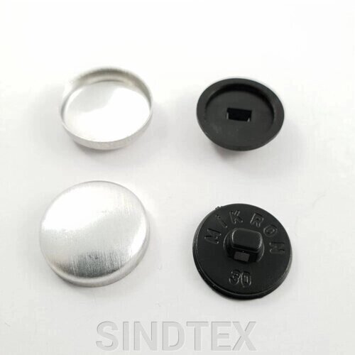 Кнопка для затягування на пластиковій нозі # 30 - 17,7 мм Чорна від компанії SINDTEX - фото 1