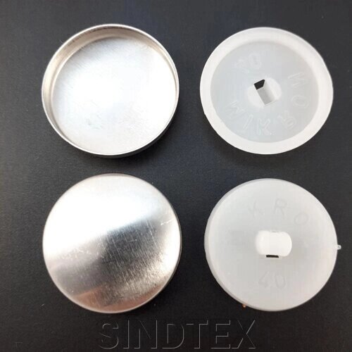 Кнопка для затягування на пластиковій нозі # 40 - 24,3 мм білий від компанії SINDTEX - фото 1