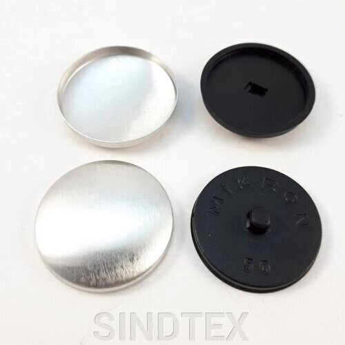 Кнопка для затягування на пластиковій нозі # 50 - 31 мм Чорна від компанії SINDTEX - фото 1