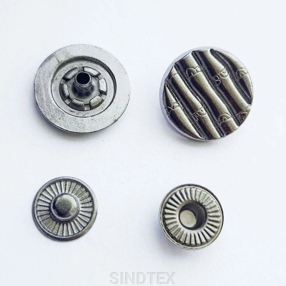 Кнопка ТАБЛІТКА - 17мм Блек нікель 720шт. Нержавіюча сталь (108917) від компанії SINDTEX - фото 1