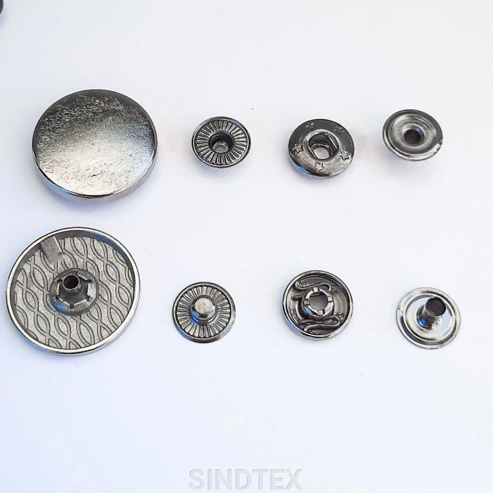 Кнопка ТАБЛІТКА - 22мм Блек нікель 720шт. Нержавіюча сталь (108922) від компанії SINDTEX - фото 1