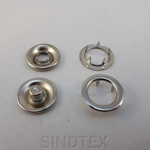 Кнопка трикотажна, бебі 21 мм нікель 288шт. (216667) від компанії SINDTEX - фото 1