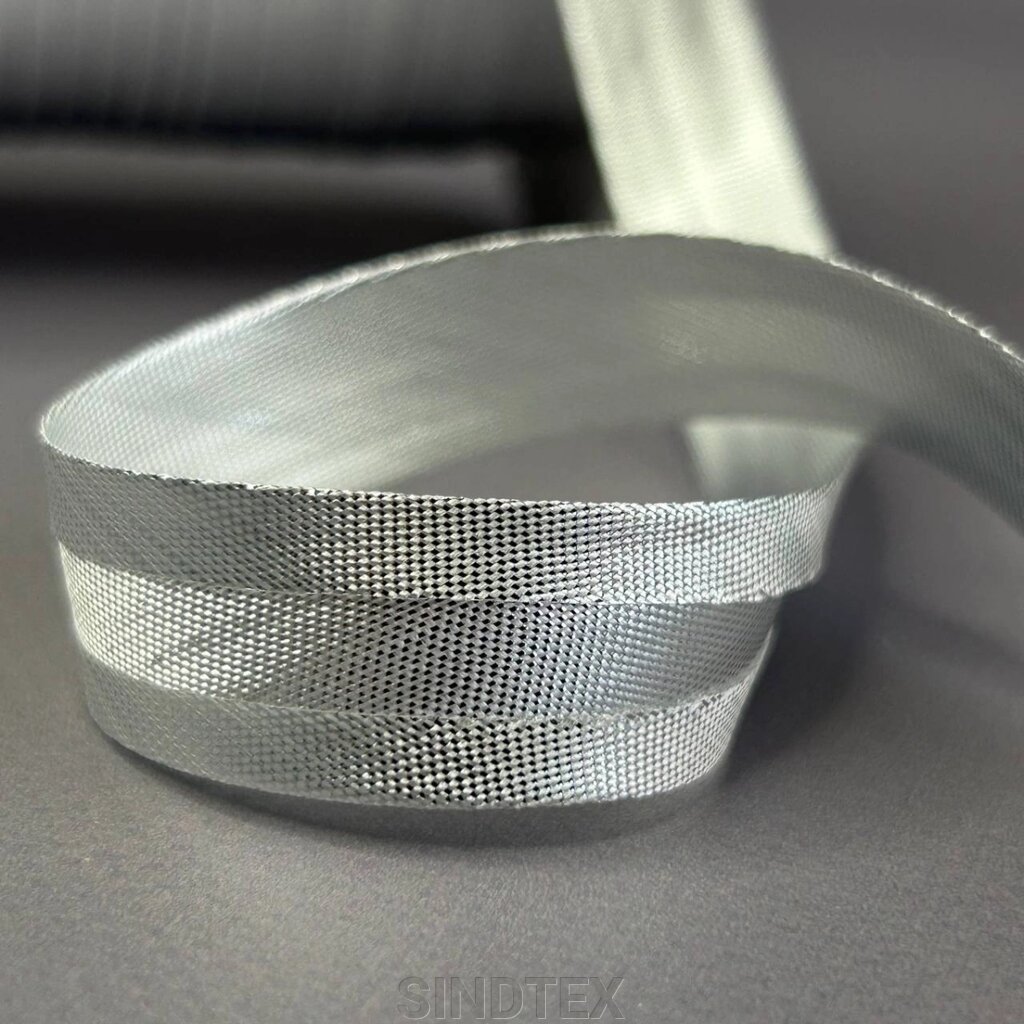 Коса бейка парча, срібло від компанії SINDTEX - фото 1