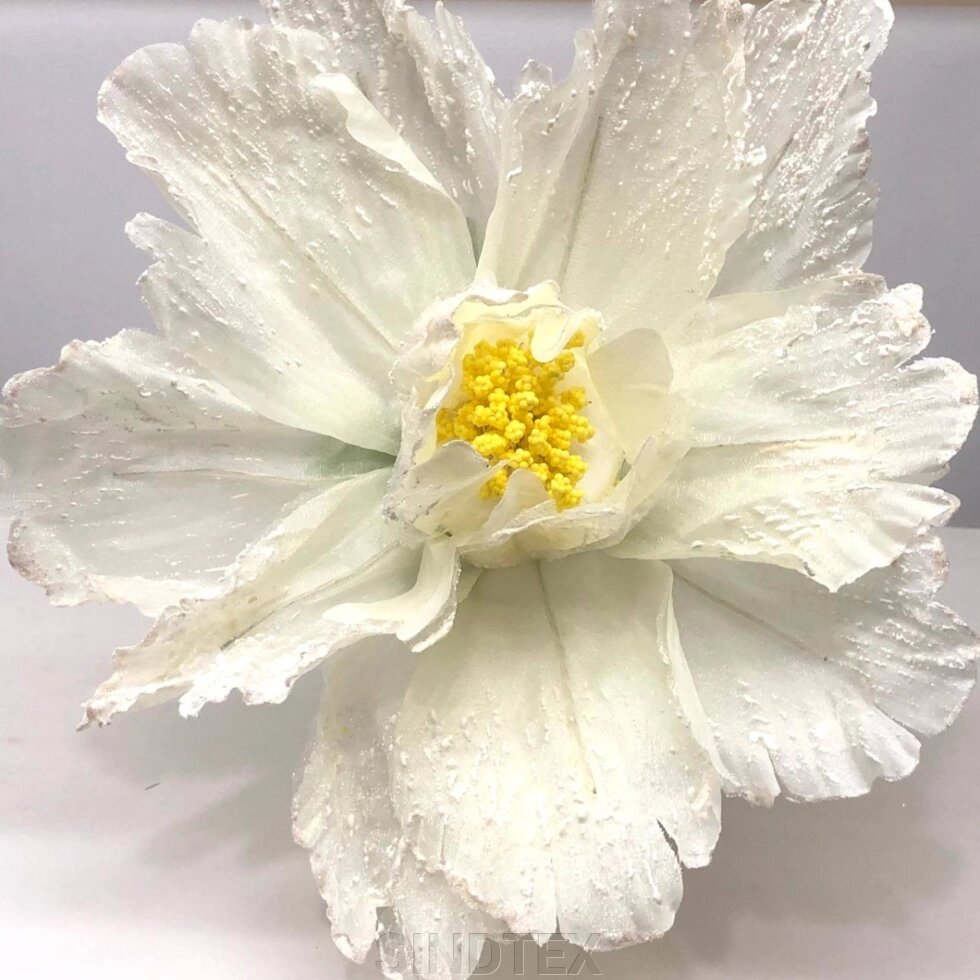 Квітка Тюльпан для декору, велика, колір - білий теплий від компанії SINDTEX - фото 1