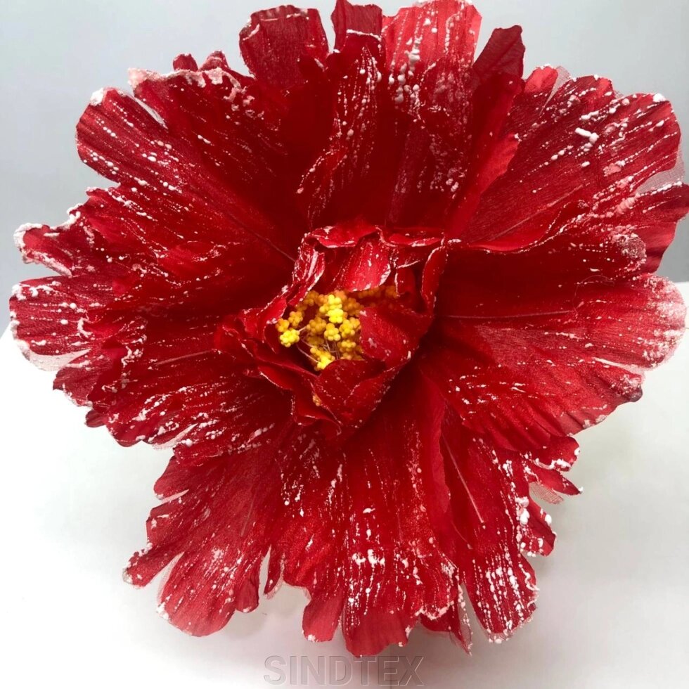 Квітка Тюльпан для декору, велика, колір - червоний від компанії SINDTEX - фото 1