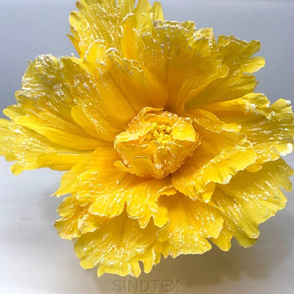 Квітка Тюльпан для декору, велика, колір - жовтий від компанії SINDTEX - фото 1