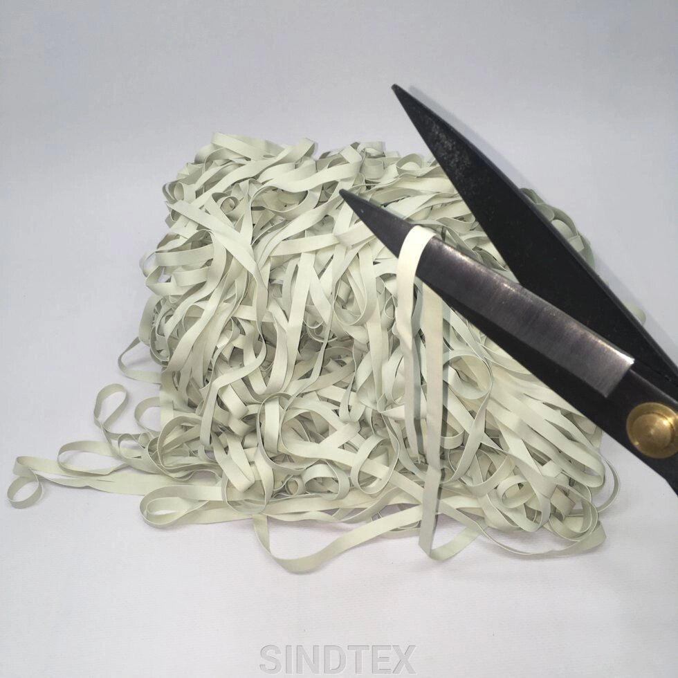 Латексна резинка для купальників 8 мм (для метраж, відрізами) кратно 1м. від компанії SINDTEX - фото 1