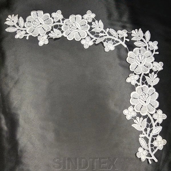 Лейси мереживні фрагменти Sindtex - Білий (ЛК-XLF-250W) від компанії SINDTEX - фото 1