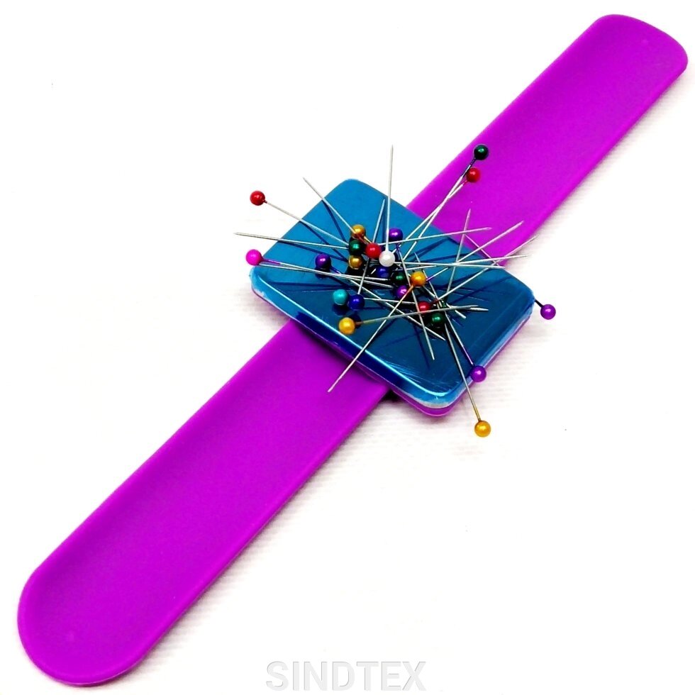 Магнітна ігольниця на (руку) зап'ястя - фіолетова від компанії SINDTEX - фото 1