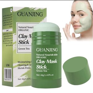 Маска стік для обличчя Guanjing Clay Mask Stick з екстрактом зеленого чаю 40 г