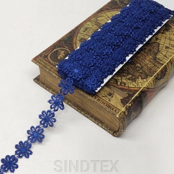 Мереживо макраме Sindtex 2,5см (13м) Колір - Синій (10070-154) від компанії SINDTEX - фото 1