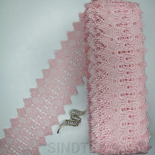 Мереживо макраме Sindtex 9см (20 м) Колір-рожевий (23-Y12169-8) від компанії SINDTEX - фото 1