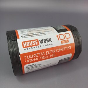 Сміттєві пакети Housework 35л х 100 шт