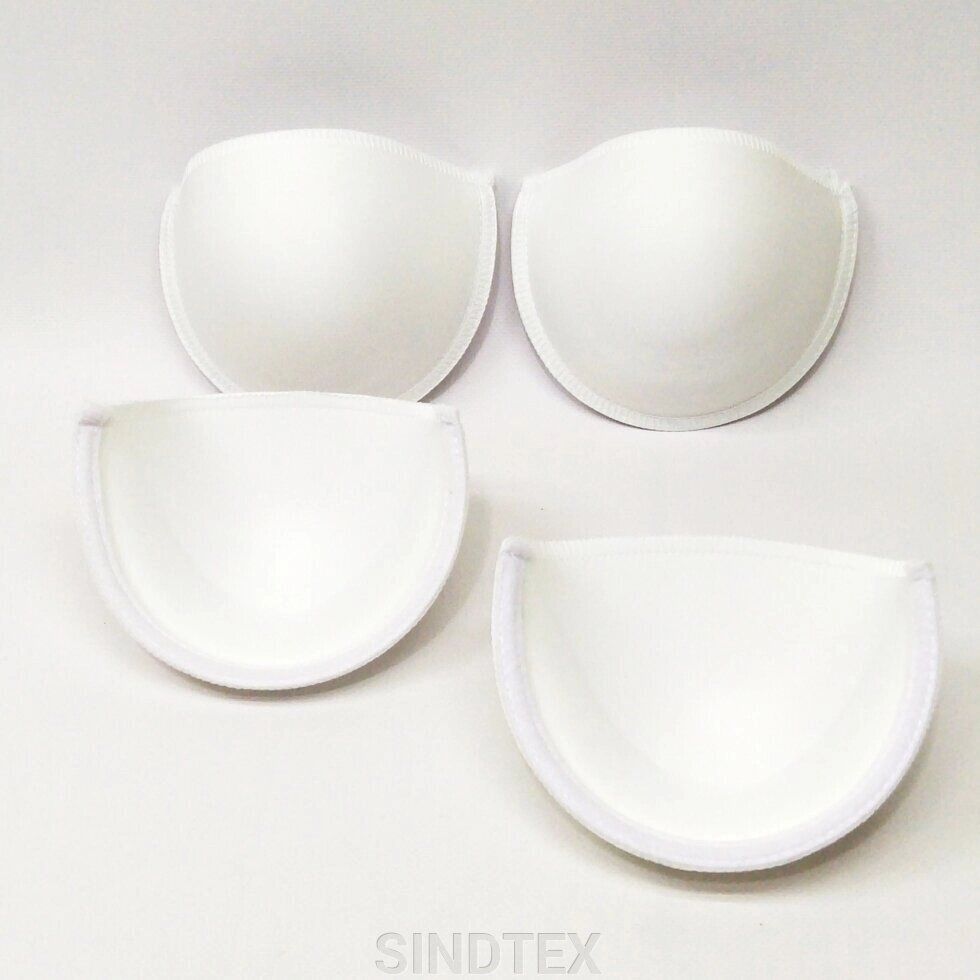 На кісточці 100 Білі поролонові чашки для бюстгальтера від компанії SINDTEX - фото 1