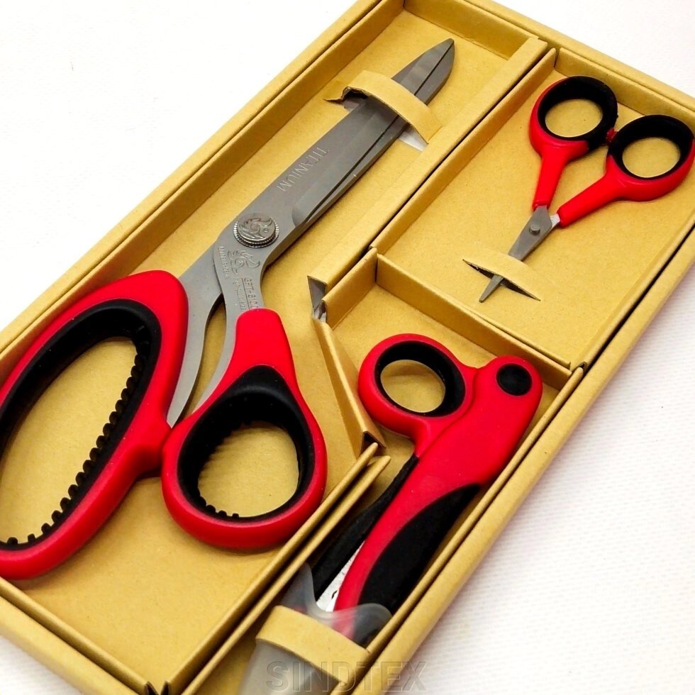 Набір ножиць 3pcs GOLDE PHOENIX від компанії SINDTEX - фото 1