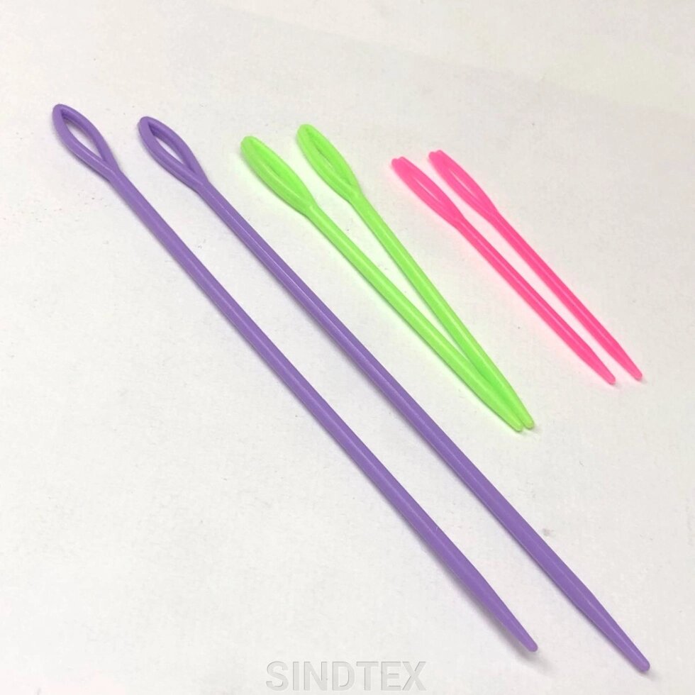 Набір пластикових голок для в'язання - 6 шт. від компанії SINDTEX - фото 1