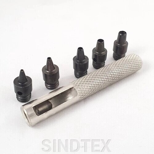 Набір ручнних пробійників 1 - 5 мм. від компанії SINDTEX - фото 1