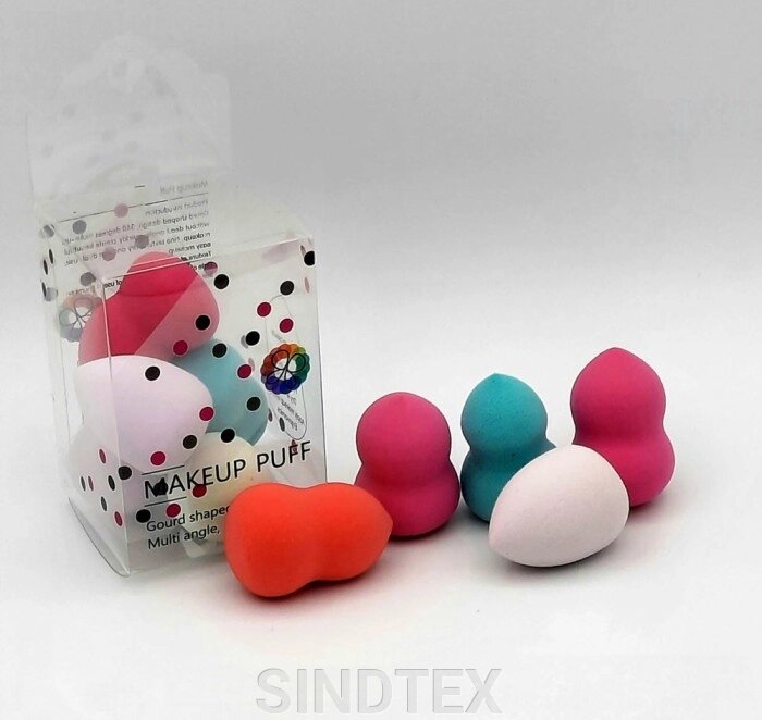 Набір спонжів для макіяжуr Beauty Blender, 5шт від компанії SINDTEX - фото 1