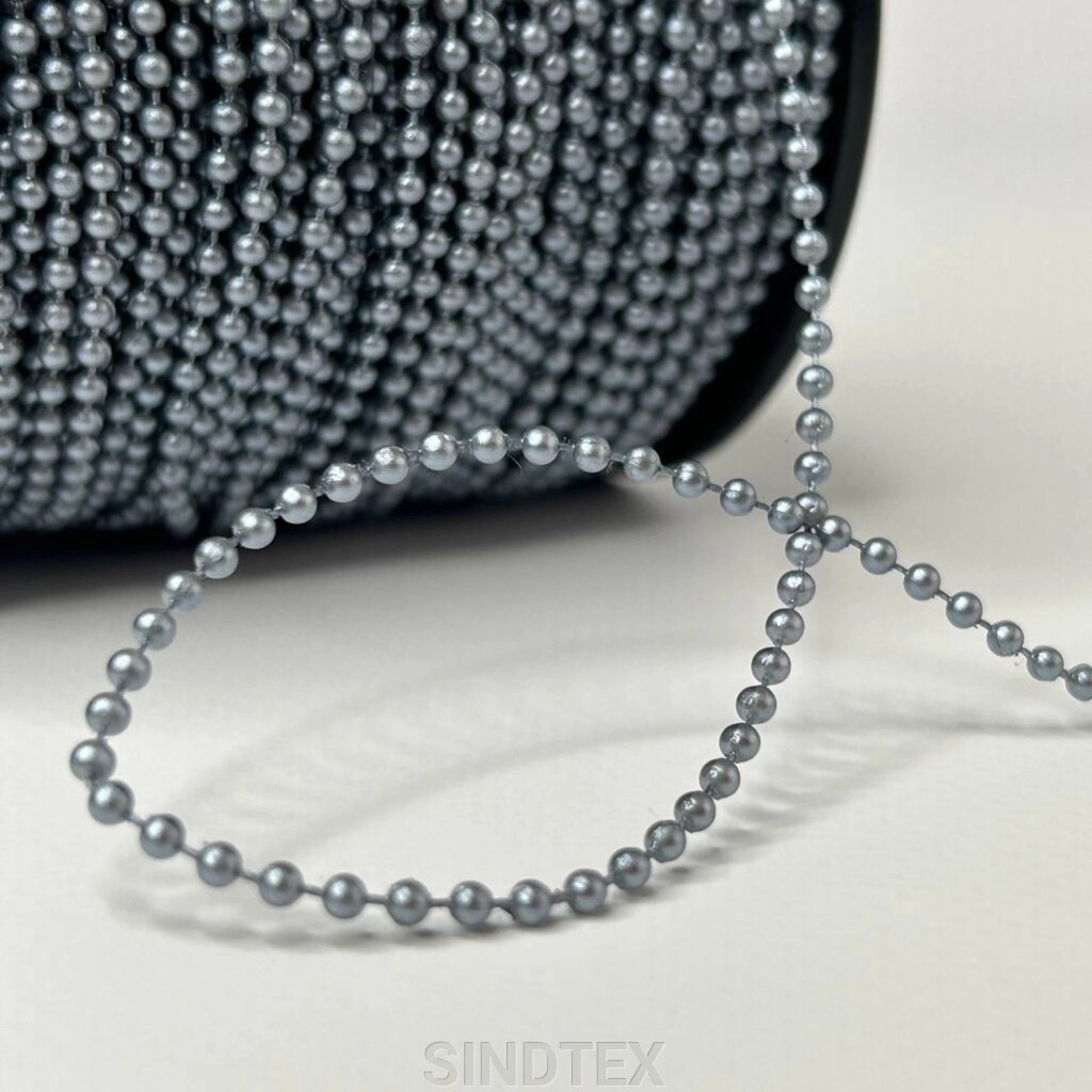 Намистини на нитці Ø2,5 мм - темне срібло від компанії SINDTEX - фото 1