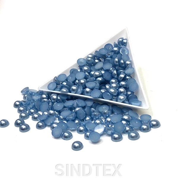 Напівбусини перламутрові 6 мм, 20 гр/уп колір - синій Z15 від компанії SINDTEX - фото 1