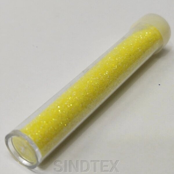 Неонові блискітки (гліттер) жовтий 5г (94438-1) від компанії SINDTEX - фото 1