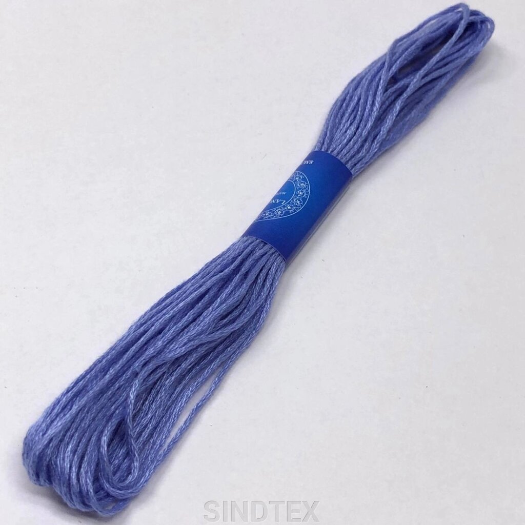 Нитка муліне 8м. (для вишивання) колір - голубий від компанії SINDTEX - фото 1