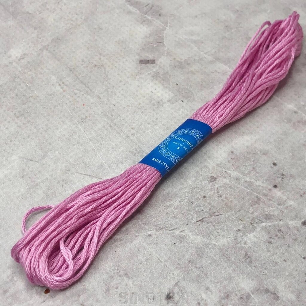 Нитка муліне 8м. (для вишивання) колір - рожевий від компанії SINDTEX - фото 1