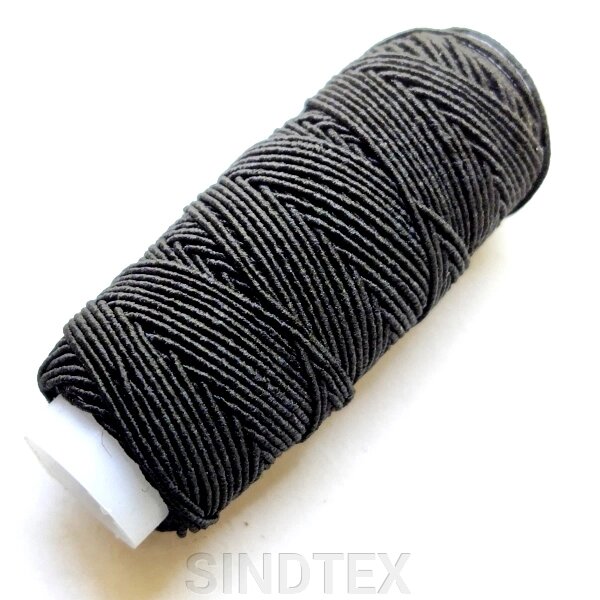 Нитка-резинка на котушці, чорний від компанії SINDTEX - фото 1