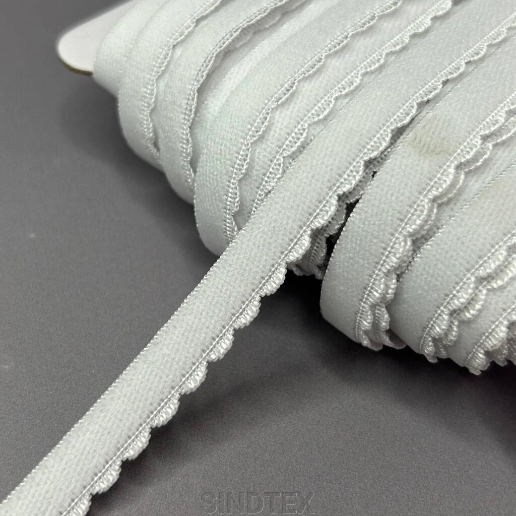 Оздоблювальна резинка для білизни 0,8смх1м - колір 17 (холодний білий) від компанії SINDTEX - фото 1