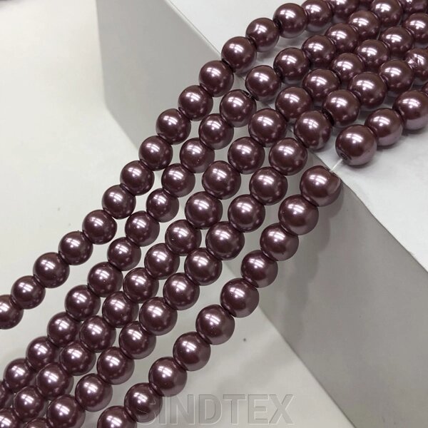 Перли скляні Майорка 6мм - 135шт, колір - лавандовий від компанії SINDTEX - фото 1